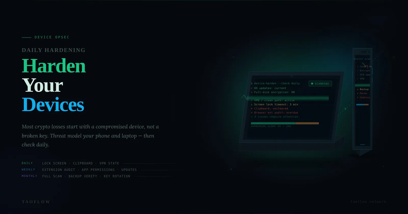Device OpSec for Crypto Users: A Practical Daily Hardening Checklist