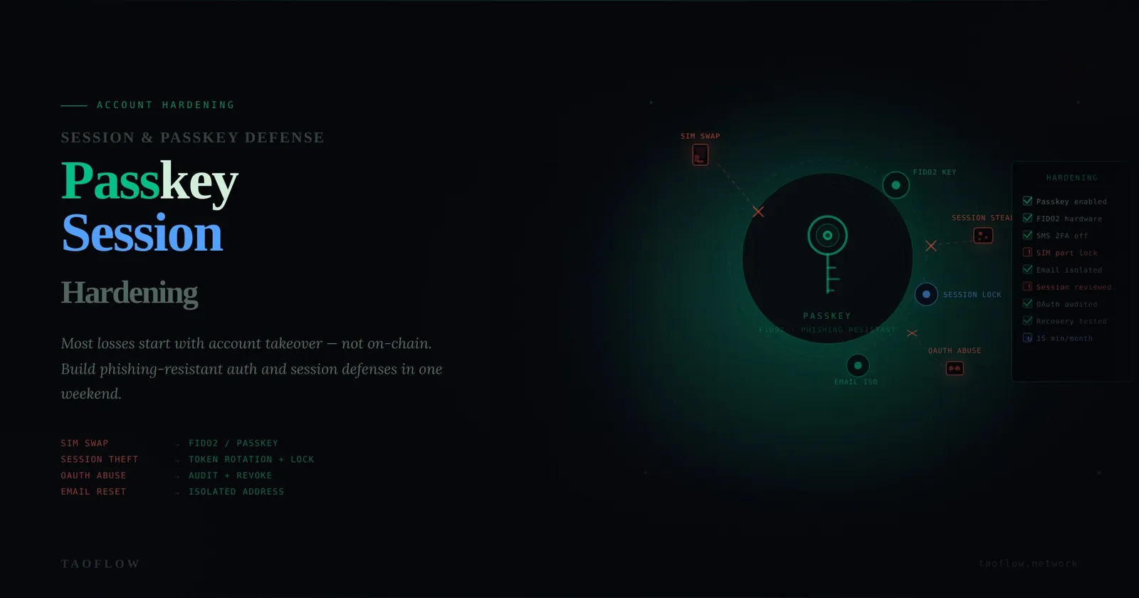 Crypto Account Hardening: A Practical Passkey and Session Defense Checklist